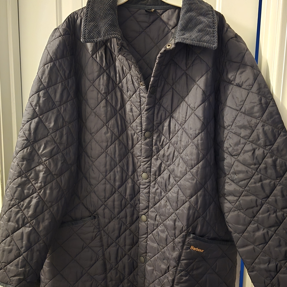 Barbour Men's Quilted Jacket - Dark Gray